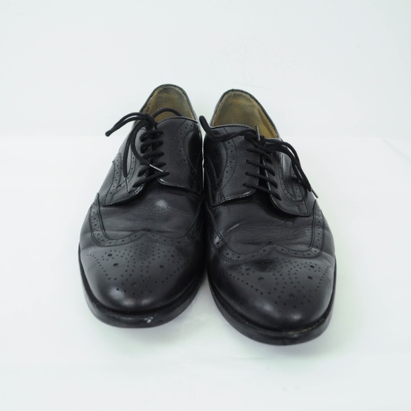 Geox Respira Oxfords Brogues Black Leather